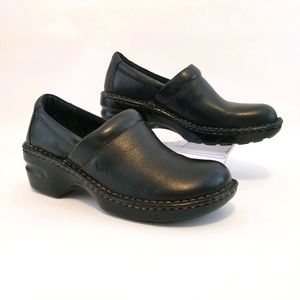 b.o.c. leather nursing shoes, clogs, mules size 8